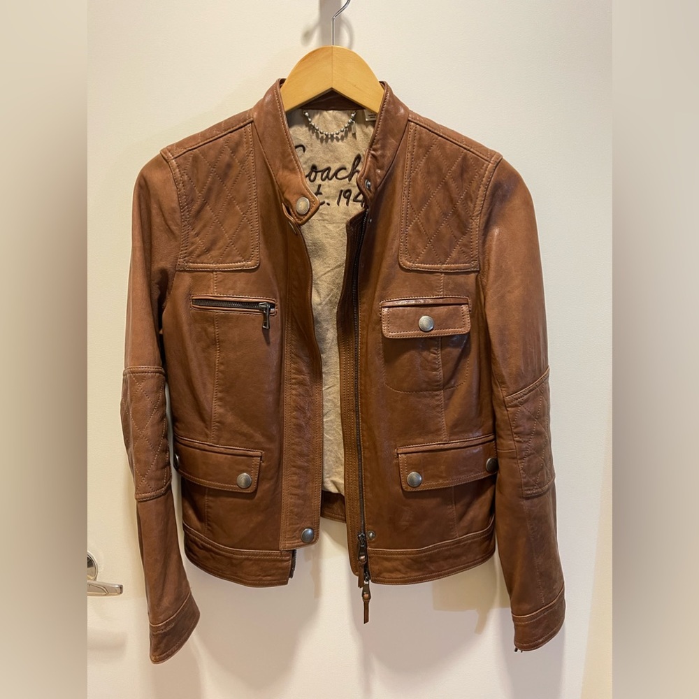 Coach leather jacket
